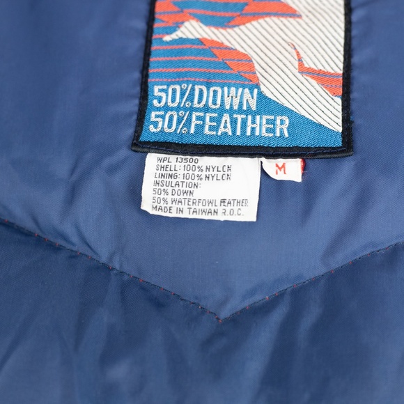 Vintage 70s Antler Rainbow Stripe Down Puffer Vest Size M - Picture 14 of 16